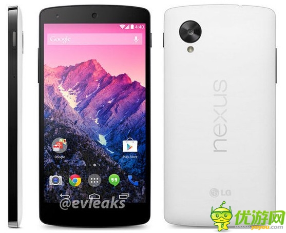谷歌白色Nexus 5官方图泄露 传11月1日发布