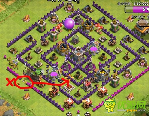 部落战争部落战八本阵型推荐