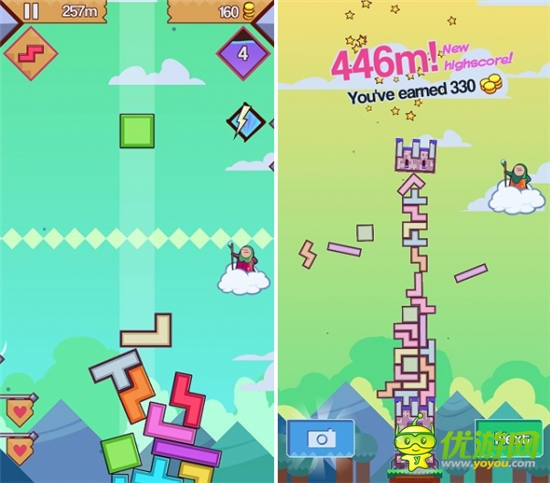 手机新作《摩天俄罗斯方块》俄罗斯方块玩法创新
