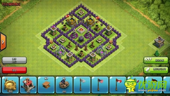 部落战争7本护黑阵型分享