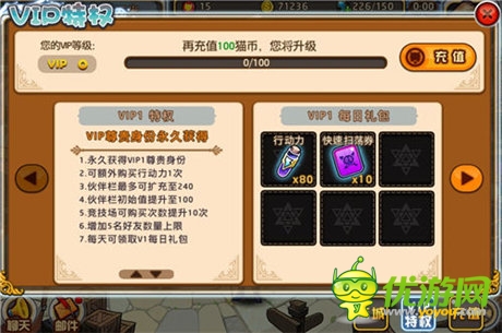 通往土豪之路《艾瑞斯之光》至尊VIP特权震撼登场