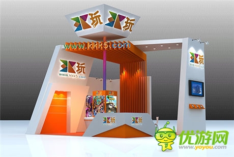 3k玩2014ChinaJoy展台设计图曝光 主打青春活力派