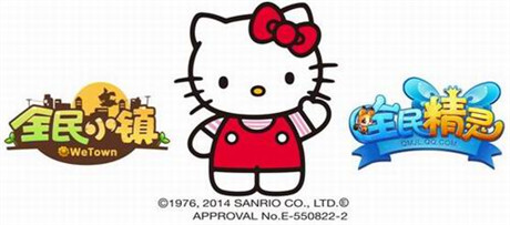 腾讯两款移动游戏获Hello Kitty官方授权