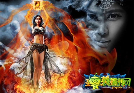 五大女神胸杀《圣火英雄传》静态电影首映