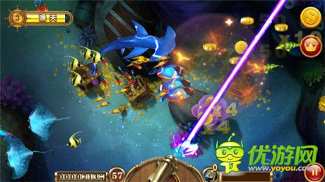 《捕鱼达人土豪金》全新版本 用黄金大网捕黄金大鱼