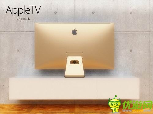 苹果曲面电视概念设计亮相 拥有土豪金配色