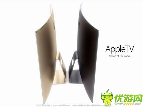 苹果曲面电视概念设计亮相 拥有土豪金配色