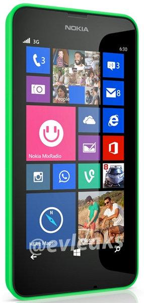 诺基亚Lumia 630官图曝光 搭载WP8.1系统
