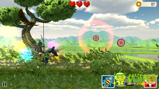 特色跑酷 《武士三太郎》 弯弓射箭骑马狂奔