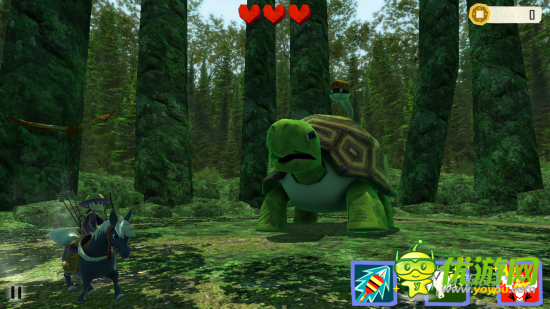 特色跑酷 《武士三太郎》 弯弓射箭骑马狂奔