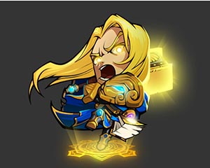 玩家画师绘制《敢客联盟》英雄皮肤新鲜出炉