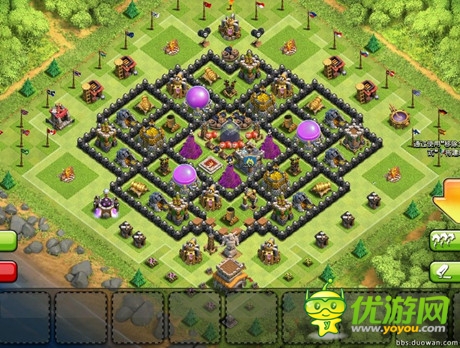 部落战争部落战八本什么阵型好