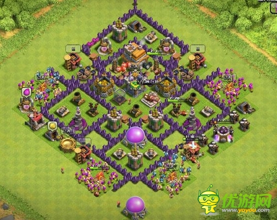 部落战争部落战七本打钱阵型推荐