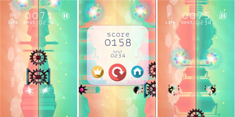 跑酷游戏《奔跑机器人》2个关卡同时玩