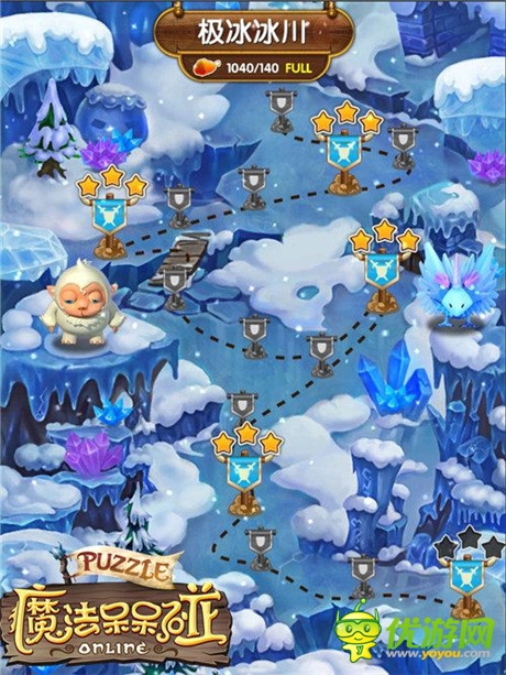 从冰川到戈壁 探秘《魔法呆呆碰》战斗副本