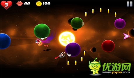 跑酷手游《太空小妞》首创“地心引力”玩法