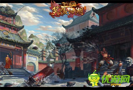 《笑傲江湖3D手游》主机动作风格 打造刚猛少林派