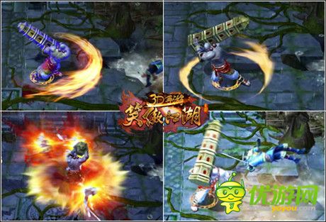 《笑傲江湖3D手游》主机动作风格 打造刚猛少林派