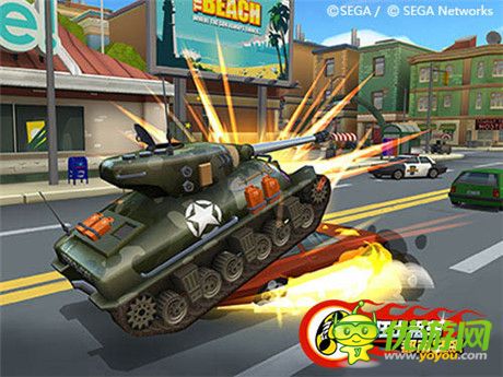 掌趣大陆独代SEGA手游大作《疯狂出租车：都市狂飙》