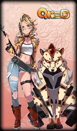 知名台湾画师绘制 51wan自研《Q妹三国》原画赏析