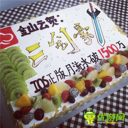 《三剑豪》大陆区IOS流水再破1500万，全员庆祝